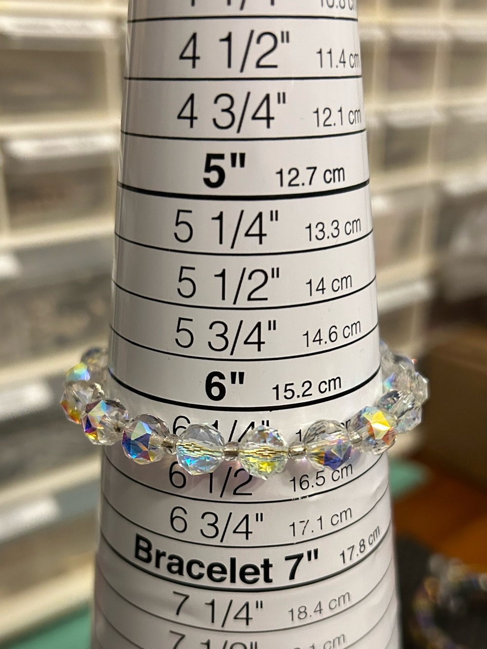 Memory Wire AB Crystal Bracelet
